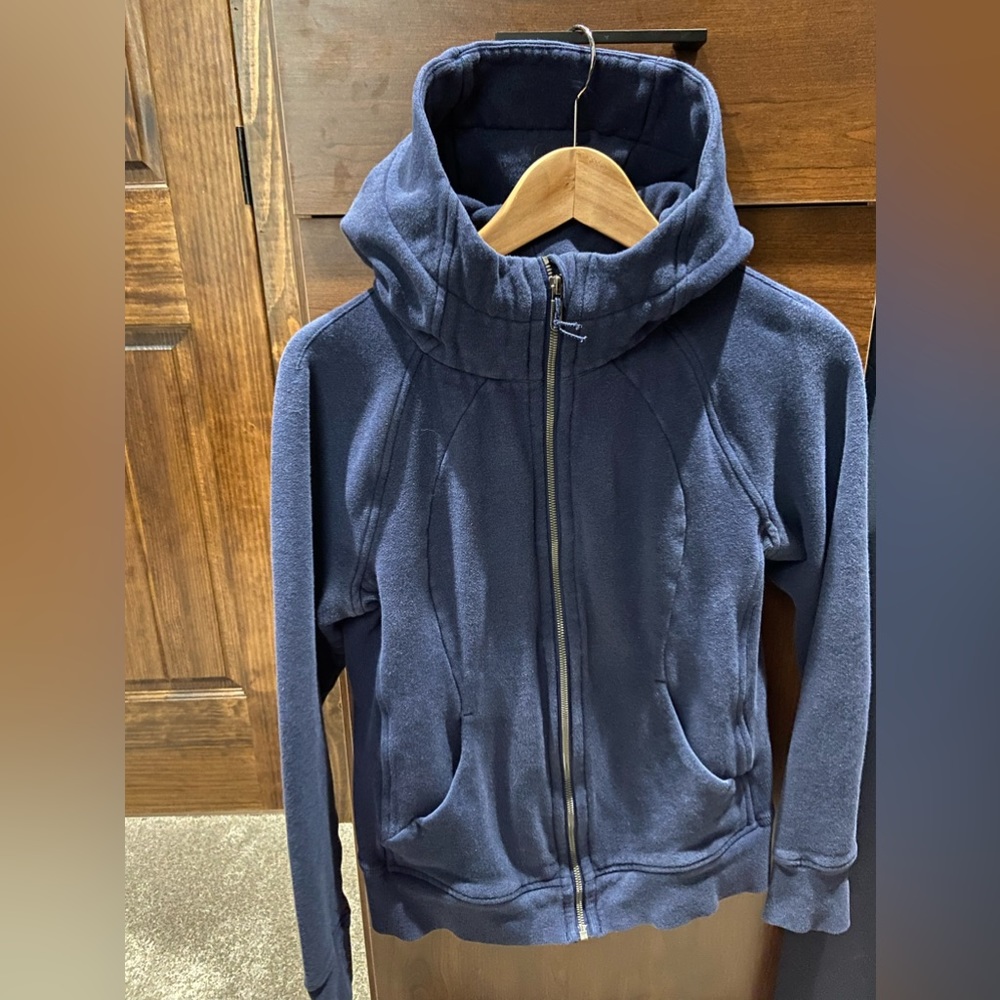 Lululemon Scuba Full-zip Hoodie-Navy, Sz 10